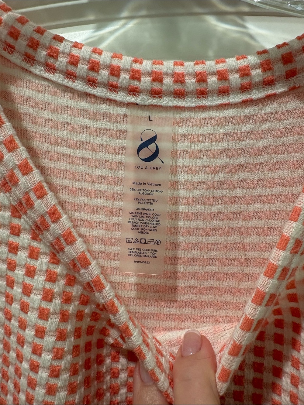 Lou & Grey Pink Gingham Sleeveless Shift Dress - Picture 2 of 4